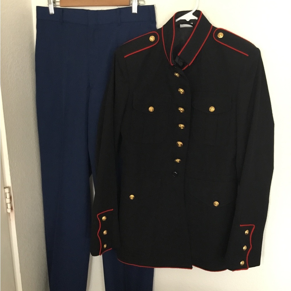 Marine Corps dress blue uniform set jacket size 39 long